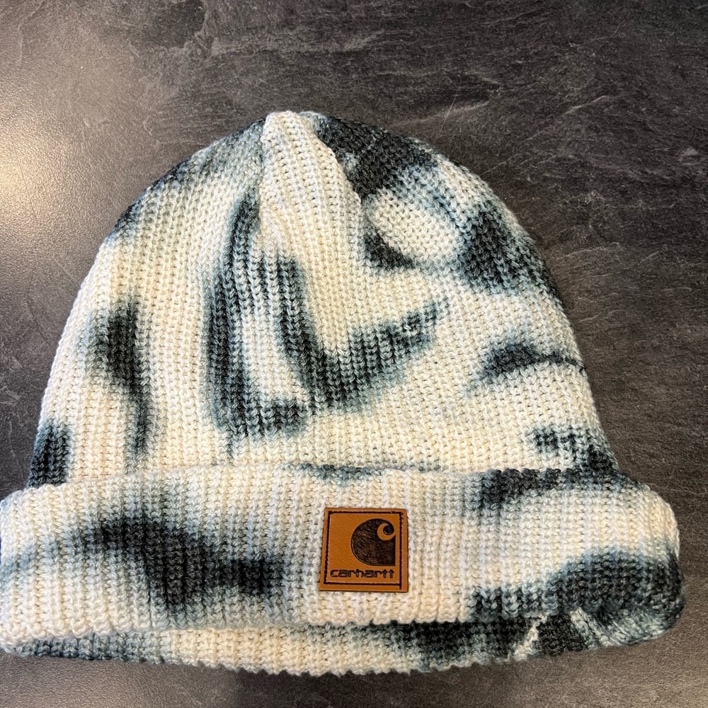 Carhart tie dye sweater knit beanie